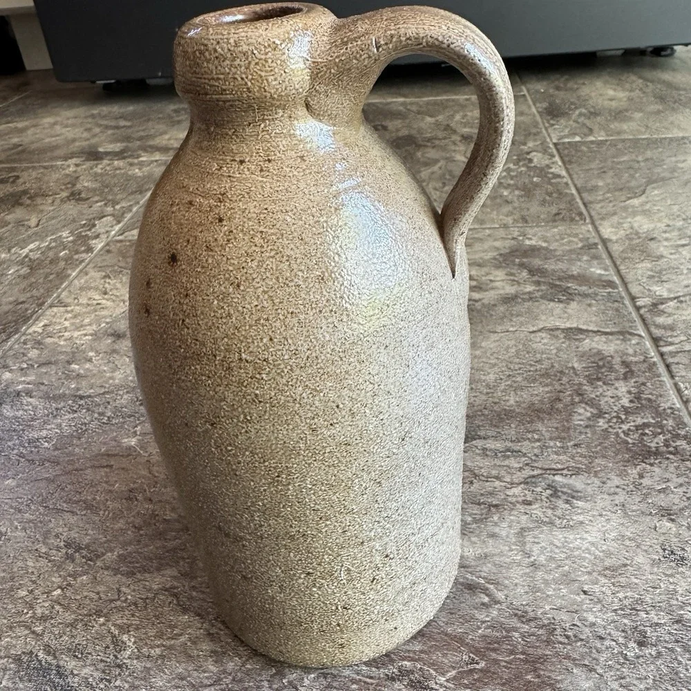 Vintage Rare‎ Stoneware Salmon Falls Pottery Milk Jug Crock Blueberry Basket